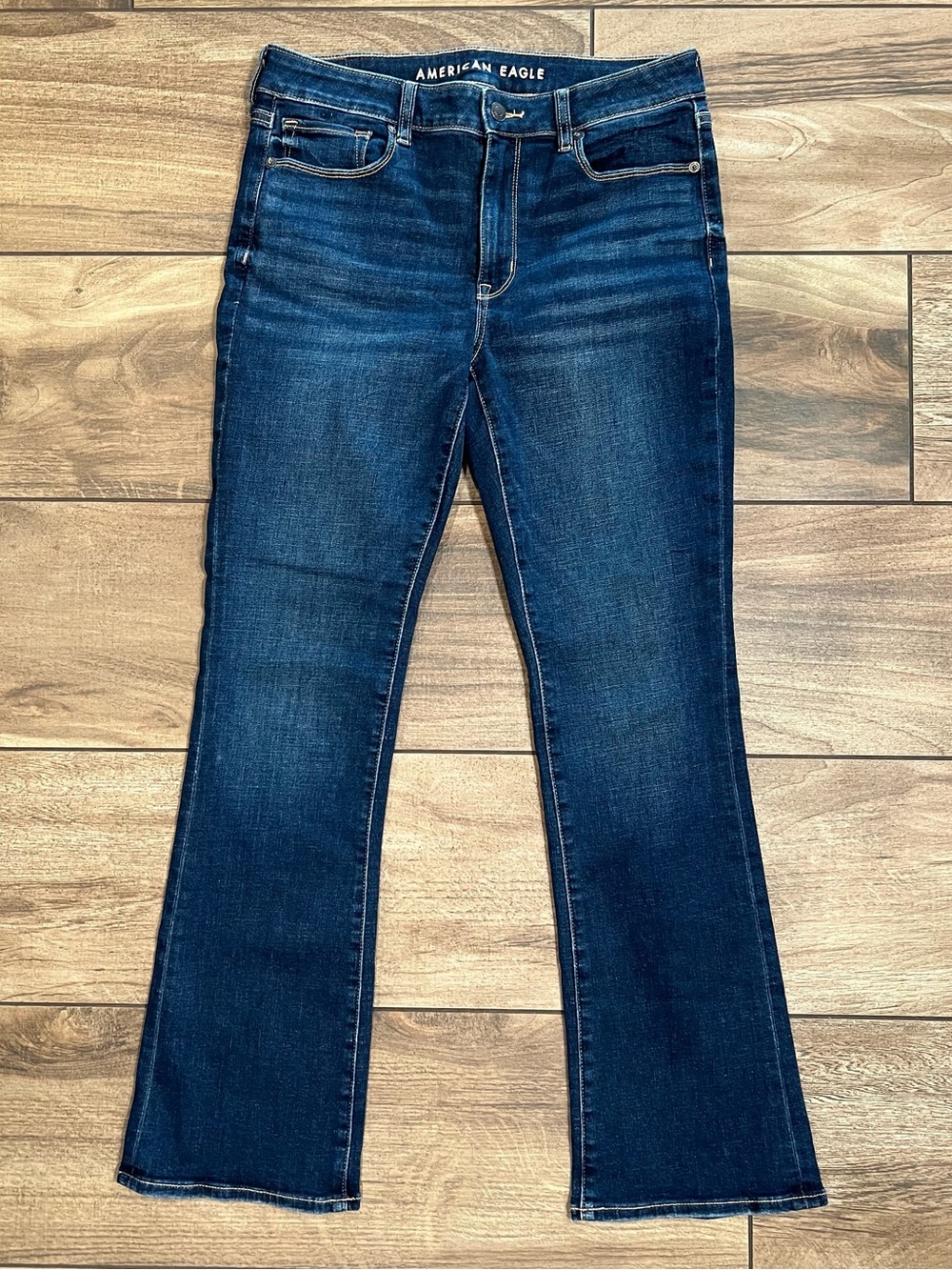 American Eagle Dark Wash Skinny Kick Jeans